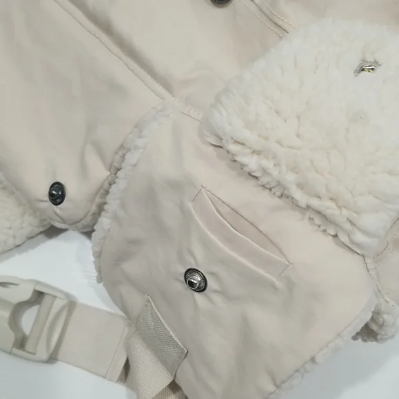 Free People Cream Shearling Hat - Picture 4 of 7